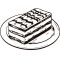 Icono tarta de hojaldre